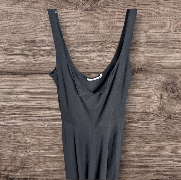 Reformation Jeans Fit And Flare Black Sleeveless Dress - Picture 3 of 5